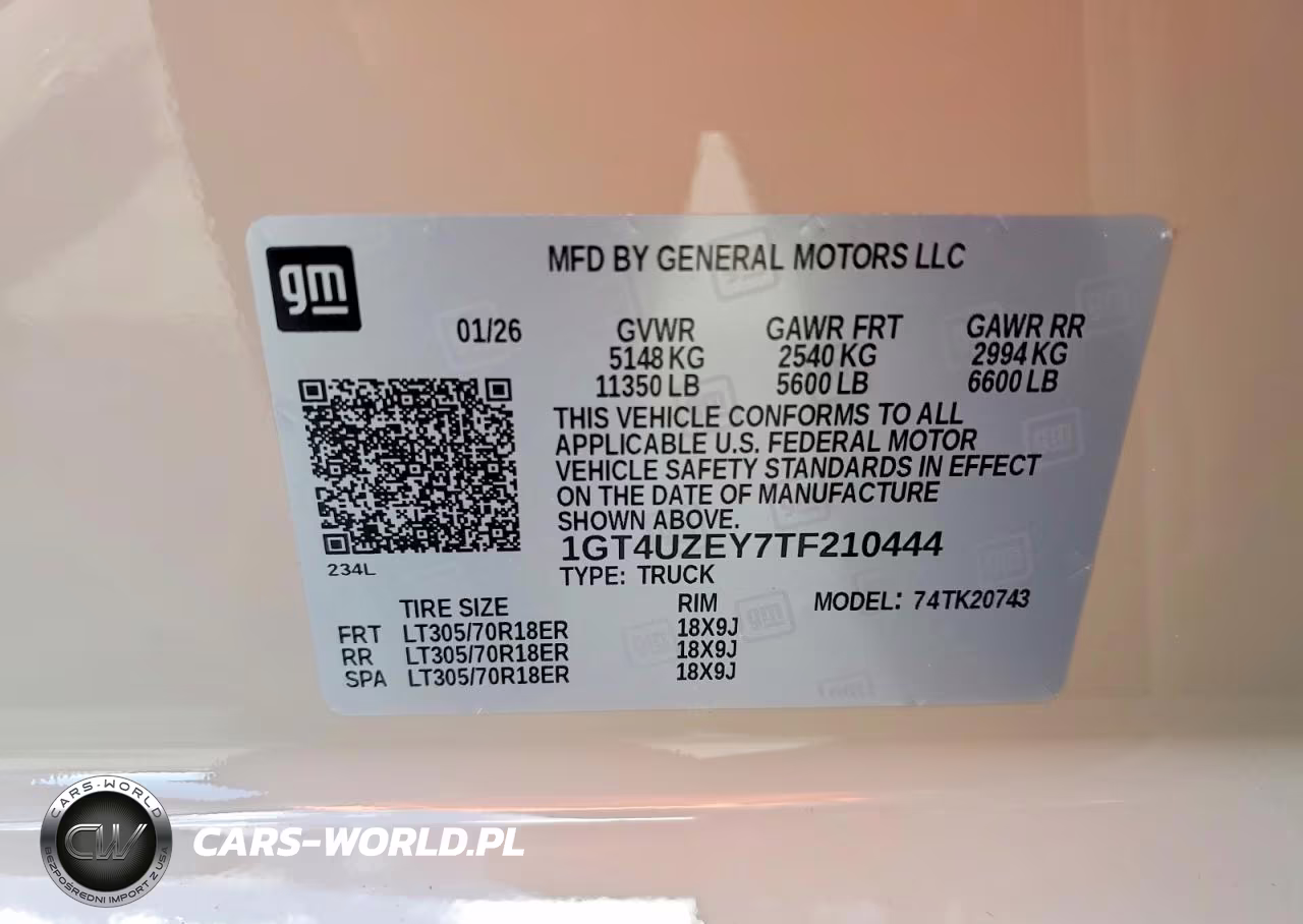 2026 GMC Sierra K2500 At4X VIN:1GT4UZEY7TF210444 - 12
