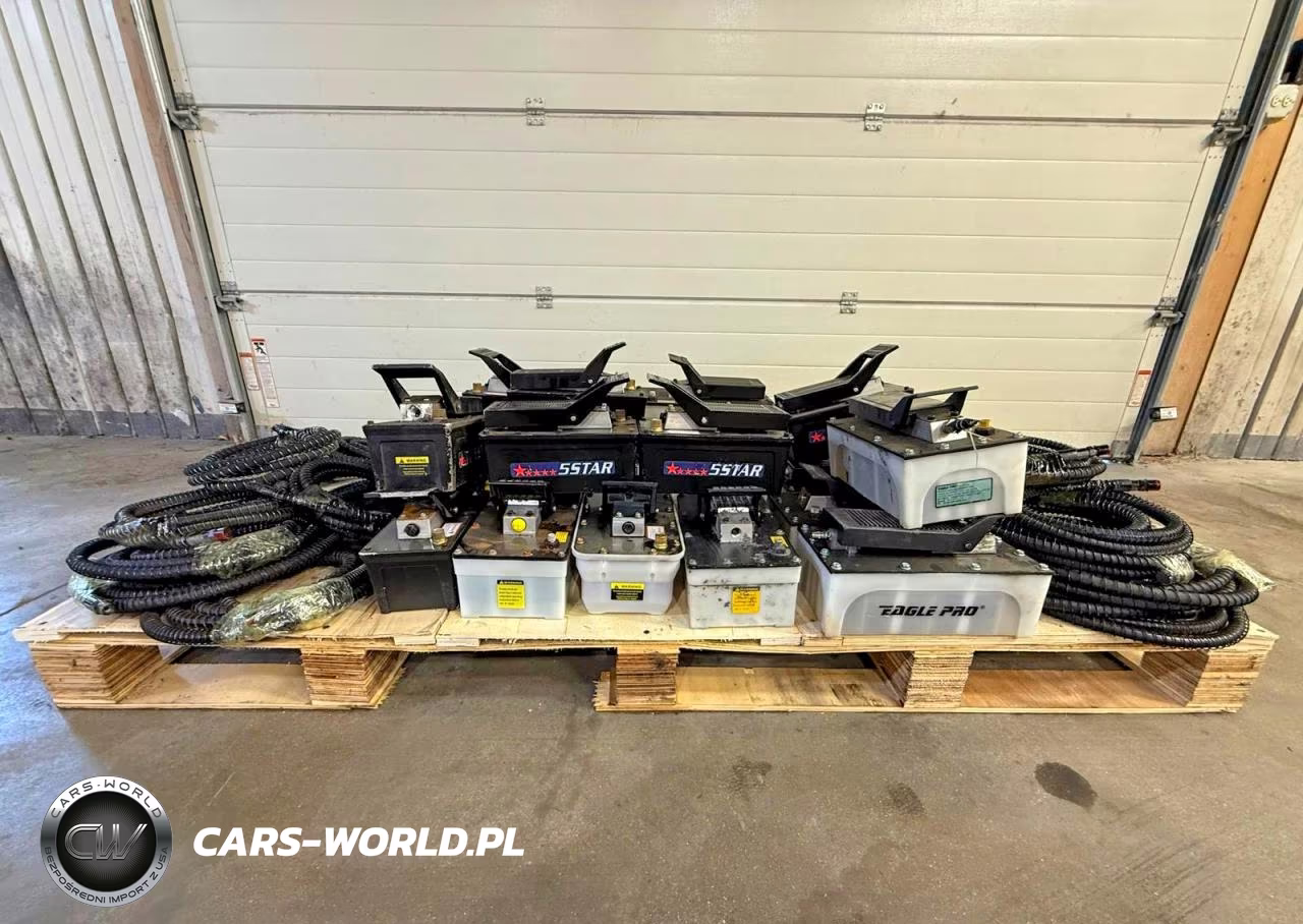 20 X 10,000 Psi Air Hydraulic Foot Pumps Foot Pedal Frame Machine Press + 20 High Pressure Hoses VIN:38912120 - 10