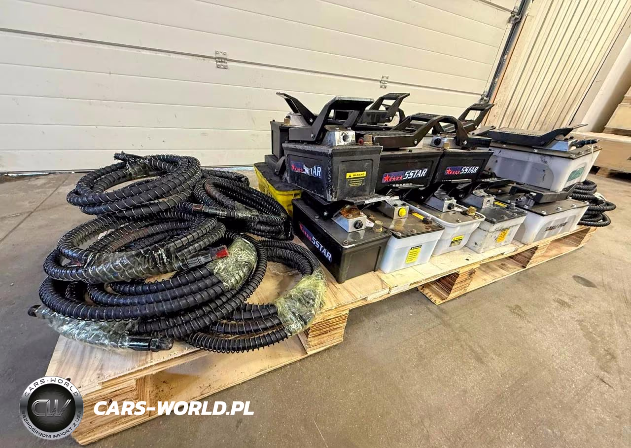 20 X 10,000 Psi Air Hydraulic Foot Pumps Foot Pedal Frame Machine Press + 20 High Pressure Hoses VIN:38912120 - 2
