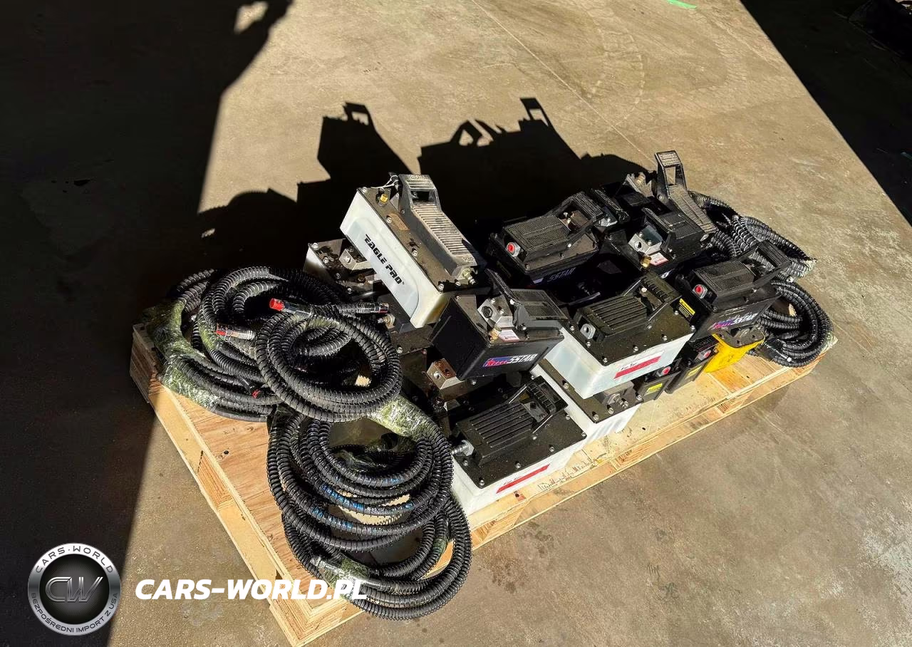 20 X 10,000 Psi Air Hydraulic Foot Pumps Foot Pedal Frame Machine Press + 20 High Pressure Hoses VIN:38912120 - 6