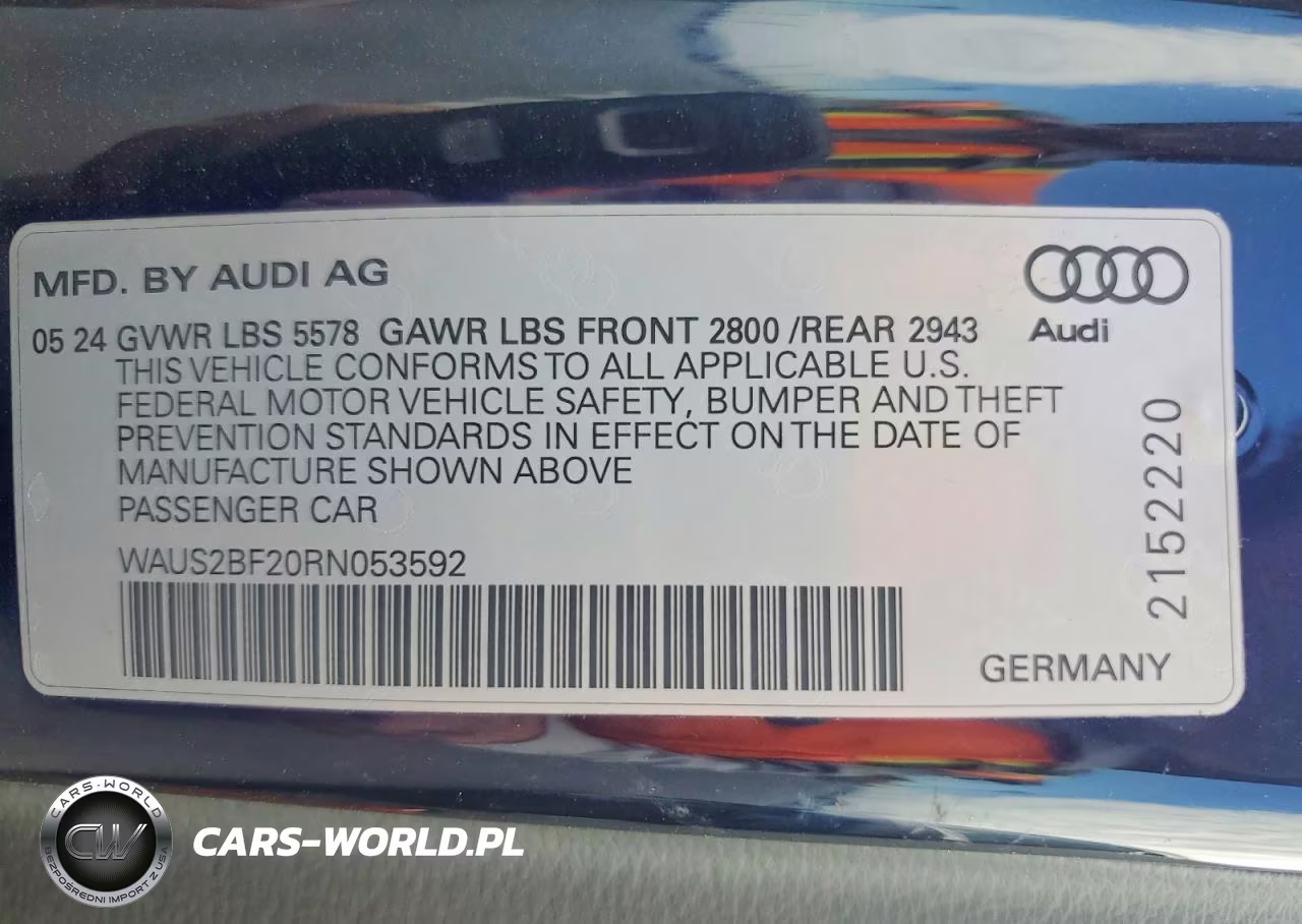 2024 Audi A7 Prestige VIN:WAUS2BF20RN053592 - 12