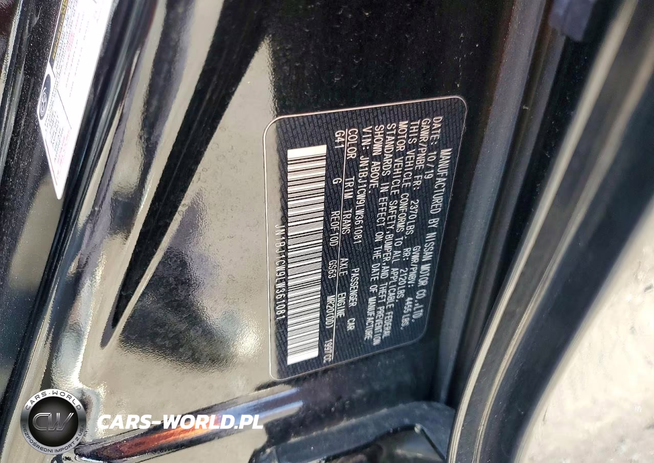 2020 Nissan Rogue Sport Sl VIN:JN1BJ1CW9LW361081 - 14