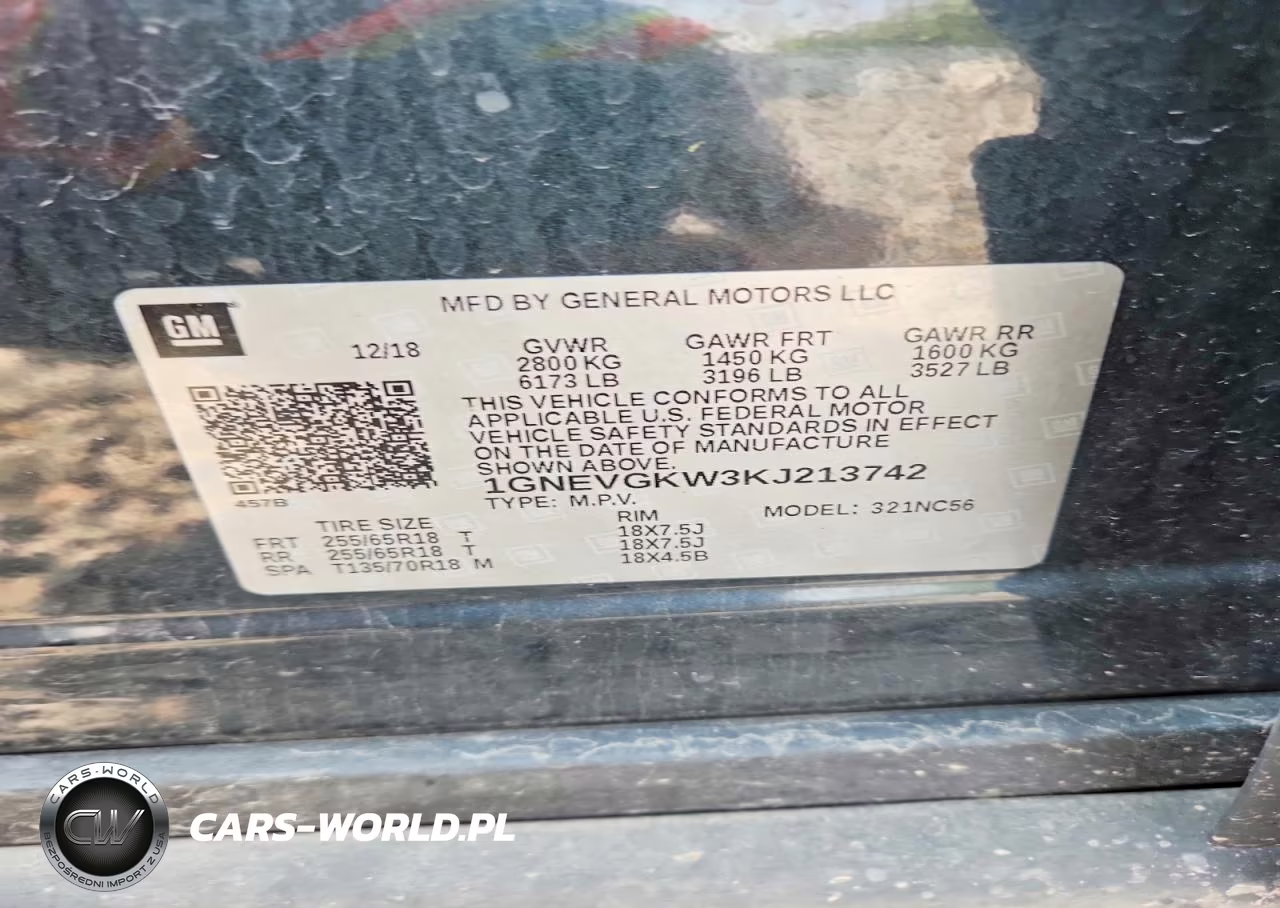 2019 Chevrolet Traverse Lt VIN:1GNEVGKW3KJ213742 - 13