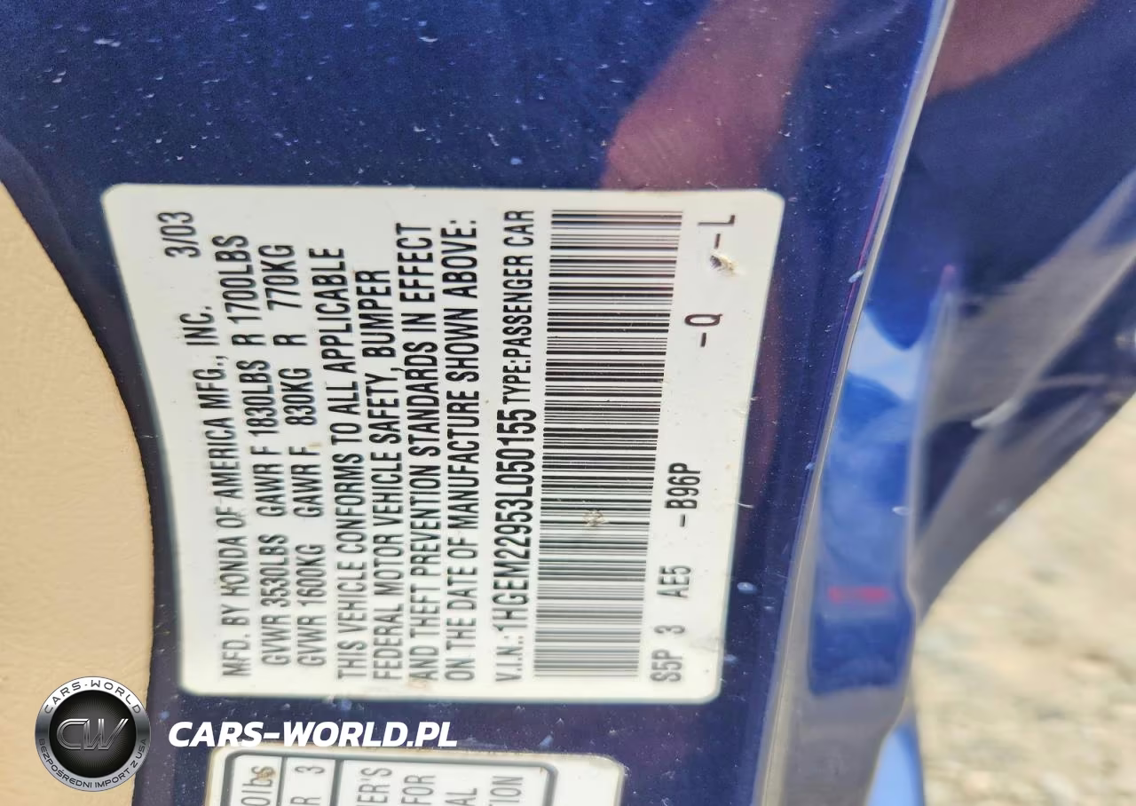 2003 Honda Civic Ex VIN:1HGEM22953L050155 - 13