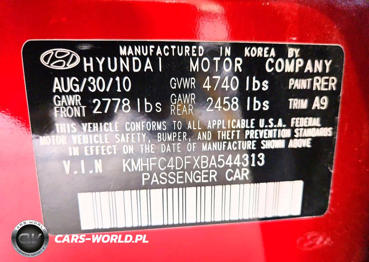 2011 Hyundai Azera Limited VIN:KMHFC4DFXBA544313 - 12