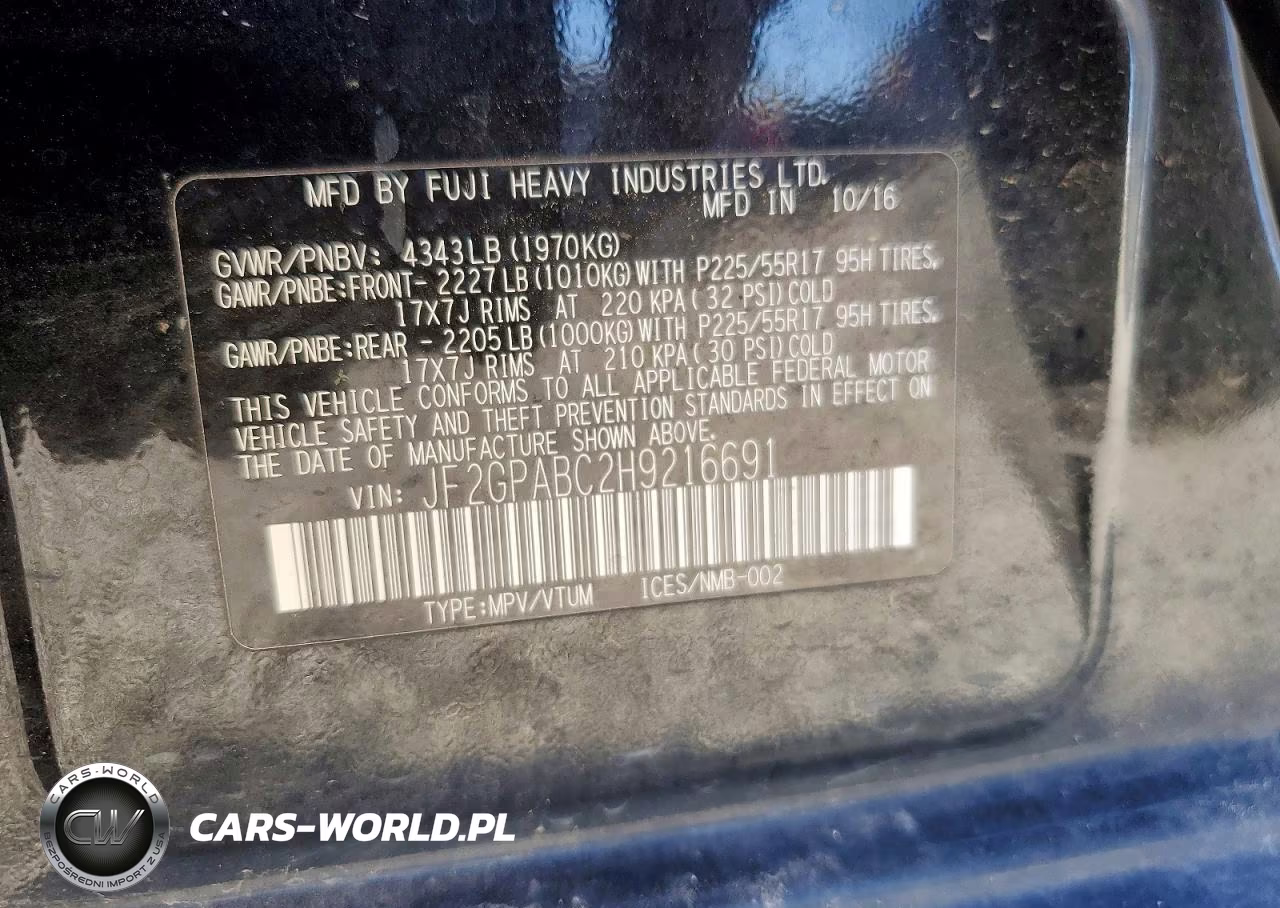 2017 Subaru Crosstrek Premium VIN:JF2GPABC2H9216691 - 13