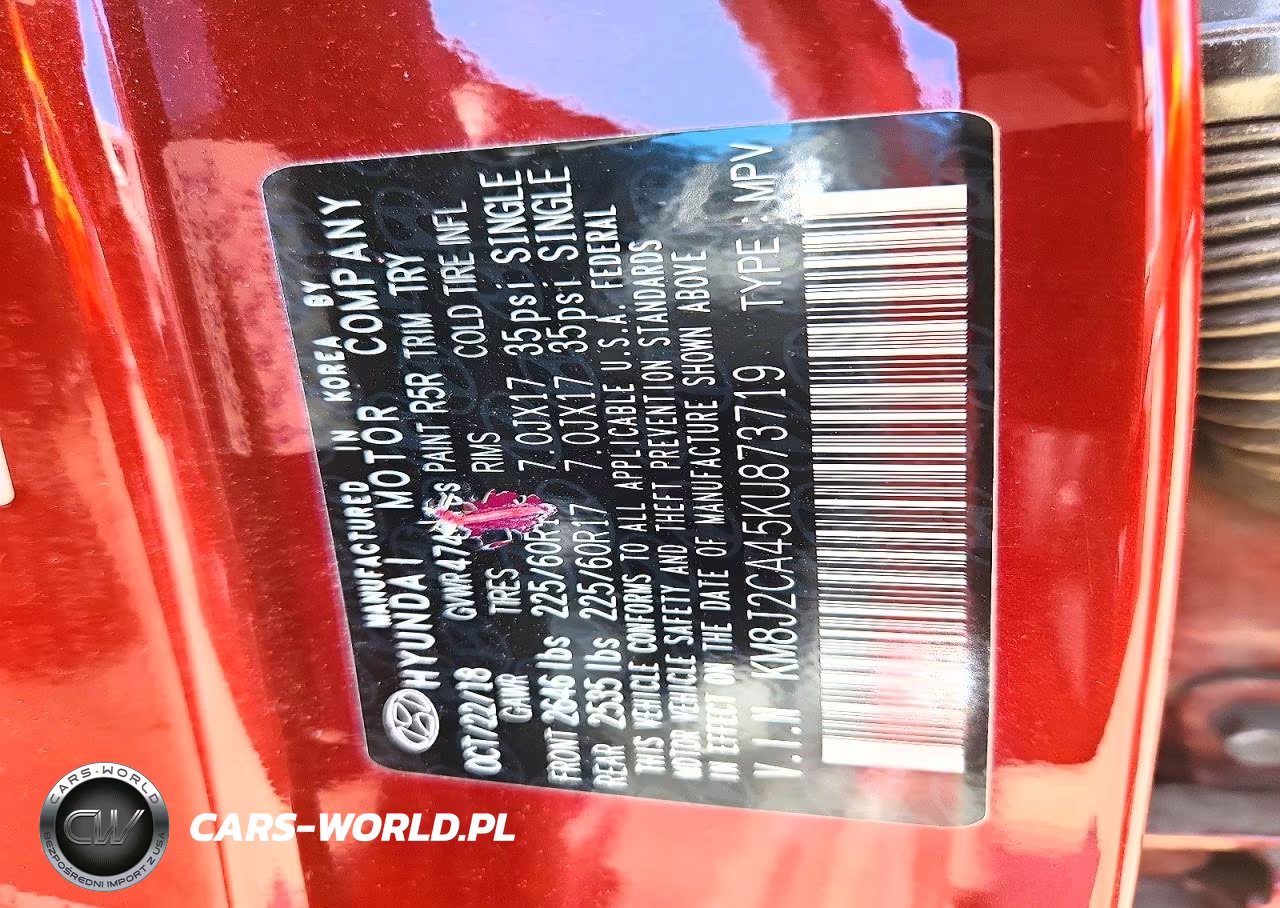 2019 Hyundai Tucson Se VIN:KM8J2CA45KU873719 - 13