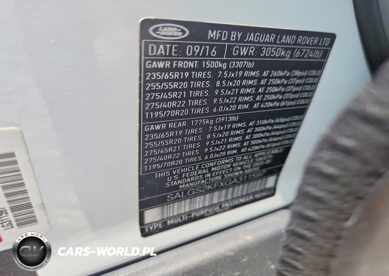 2016 Land Rover Range Rover Hse VIN:SALGS2KFXGA311597 - 13