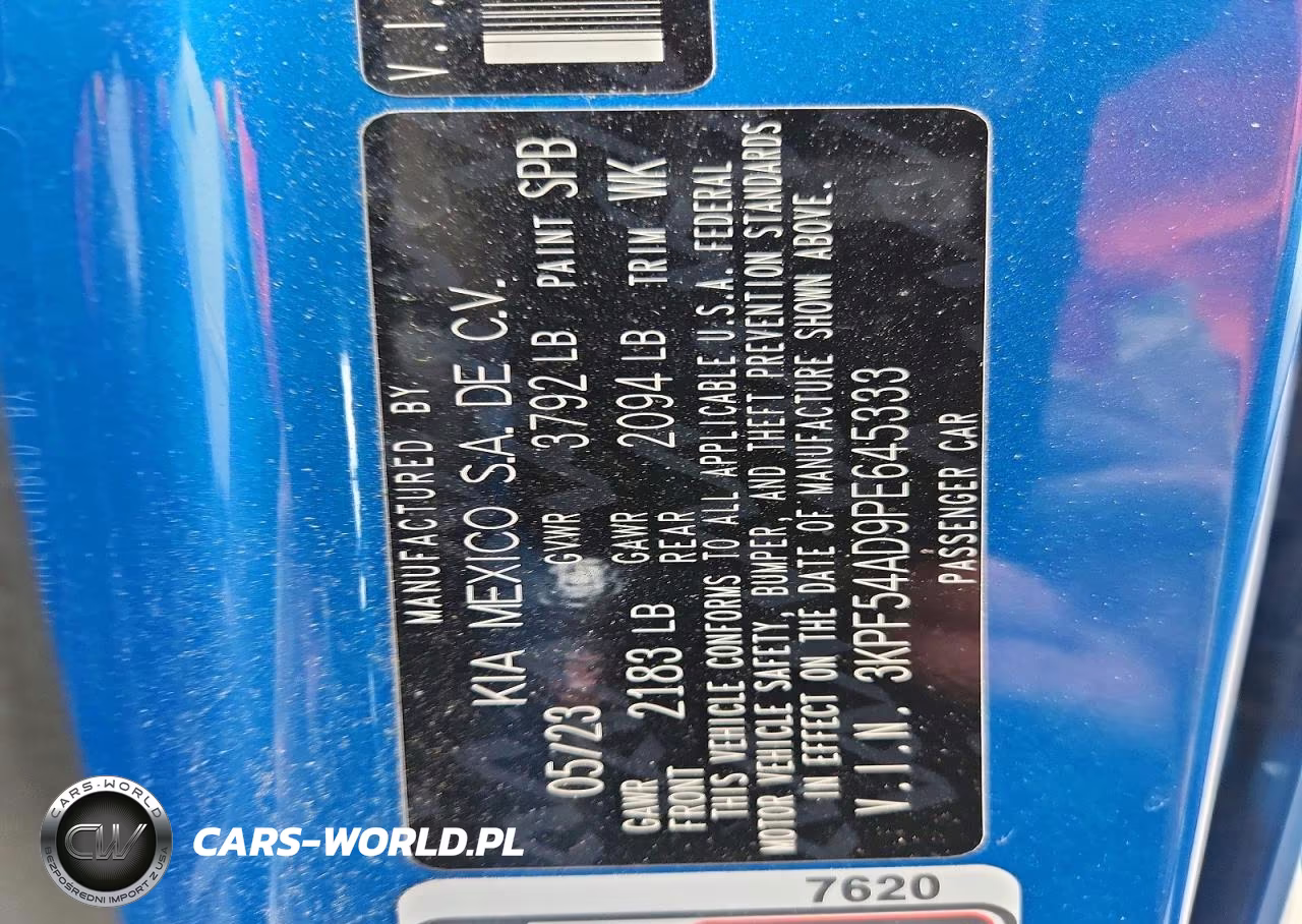 2023 Kia Forte Gt Line VIN:3KPF54AD9PE645333 - 12