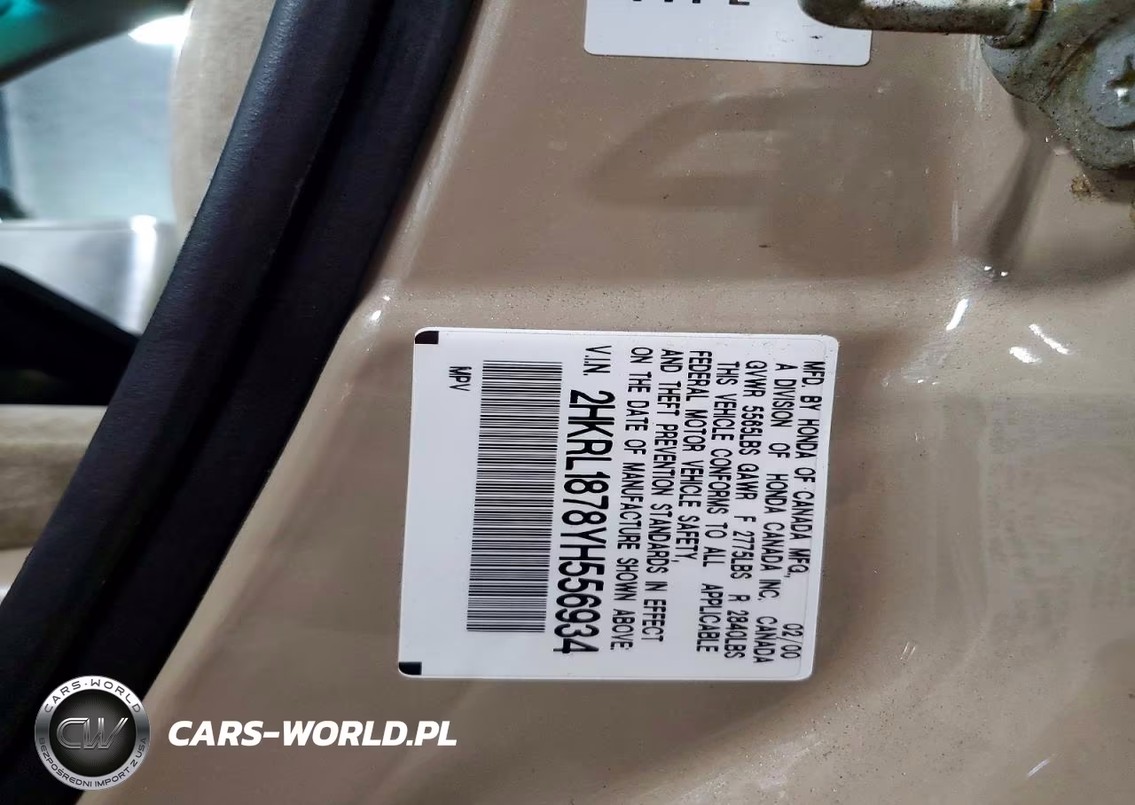2000 Honda Odyssey Ex VIN:2HKRL1878YH556934 - 13