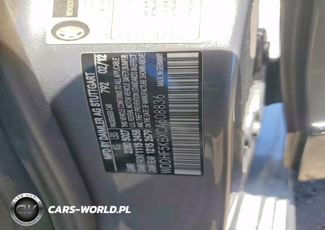 2012 Mercedes-Benz E 350 VIN:WDDHF5KBXCA608836 - 12