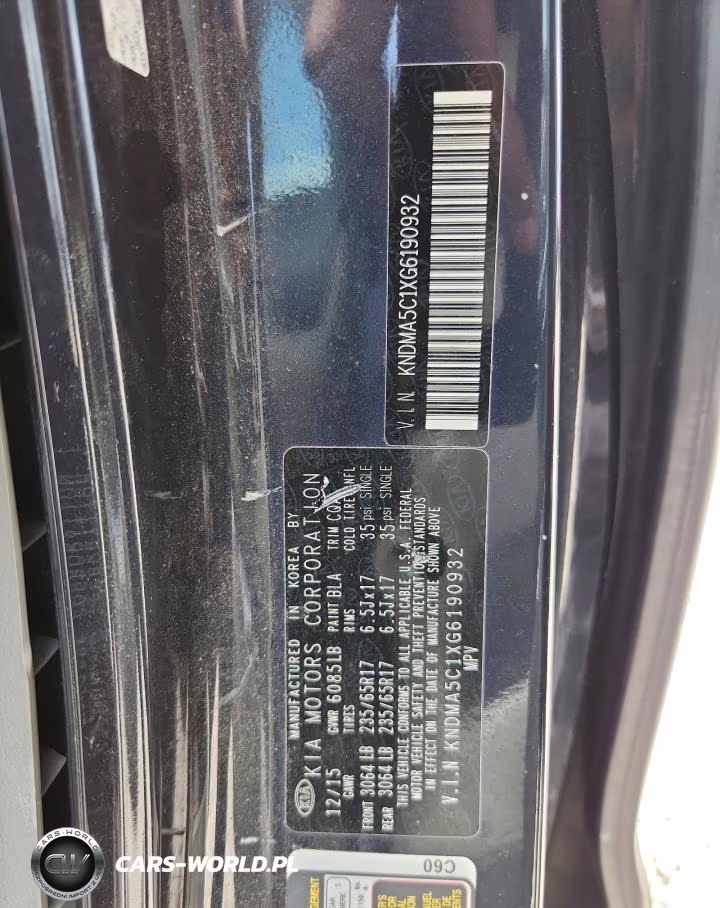 2016 Kia Sedona L VIN:KNDMA5C1XG6190932 - 13