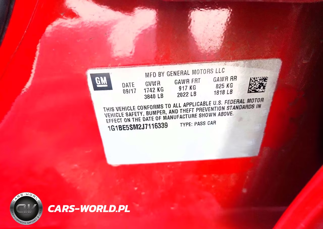 2018 Chevrolet Cruze Lt VIN:1G1BE5SM2J7116339 - 12