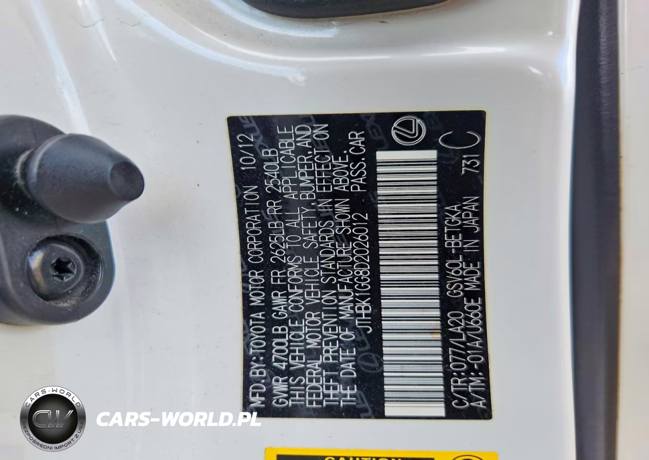 2013 Lexus Es 350 VIN:JTHBK1GG8D2026012 - 13