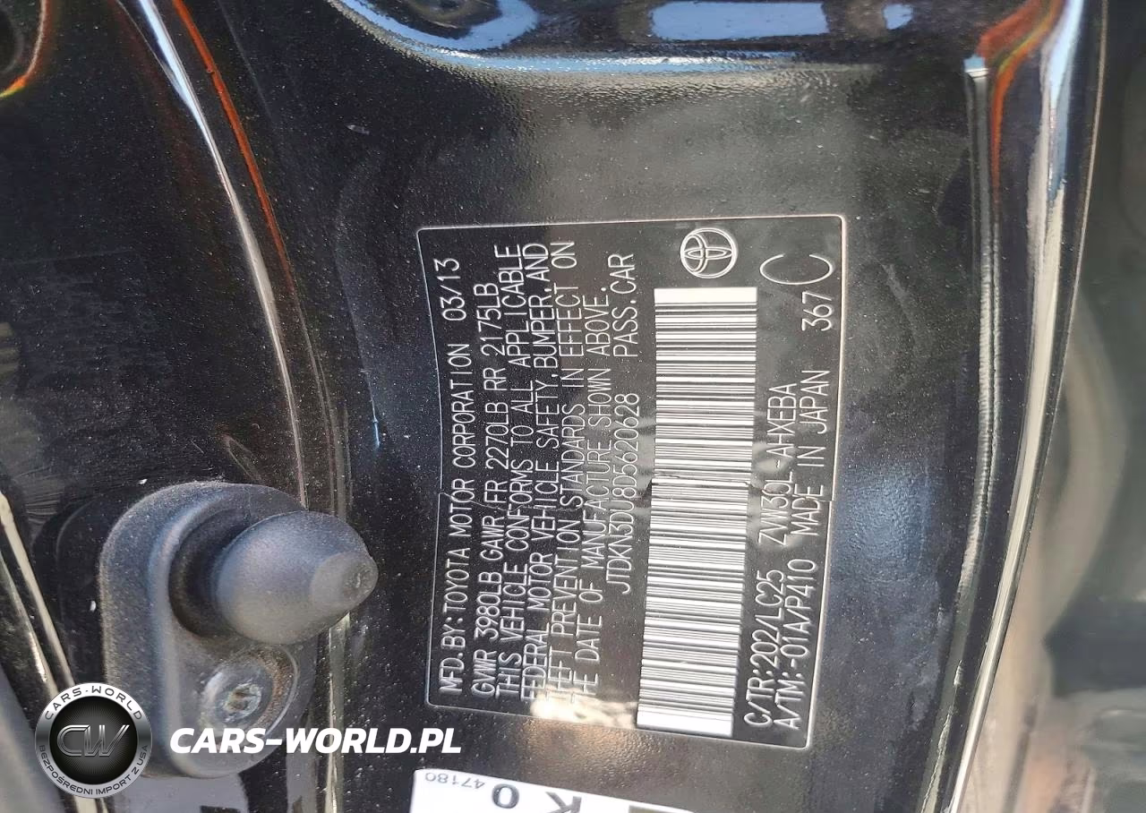 2013 Toyota Prius Persona Series Se VIN:JTDKN3DU8D5620628 - 12