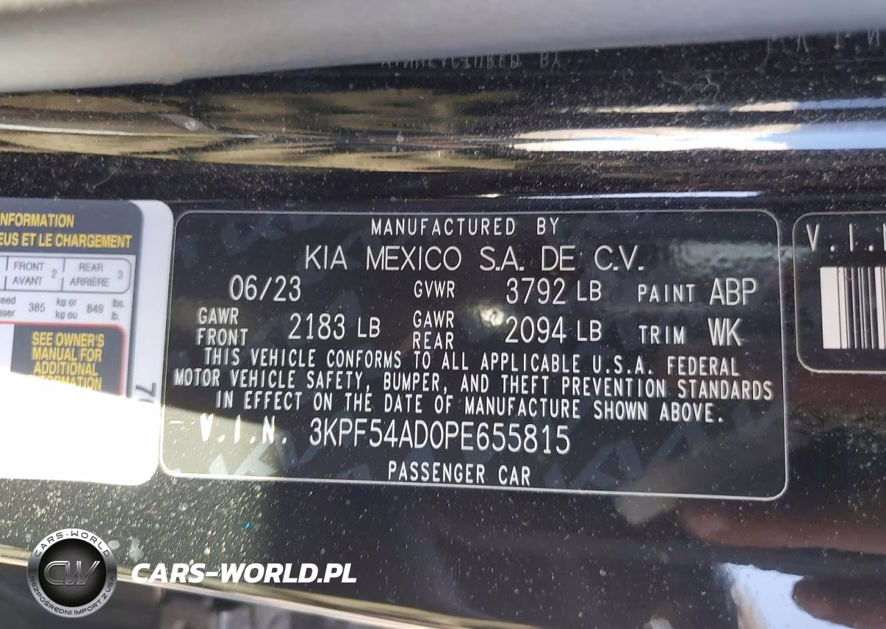 2023 Kia Forte Gt Line VIN:3KPF54AD0PE655815 - 12