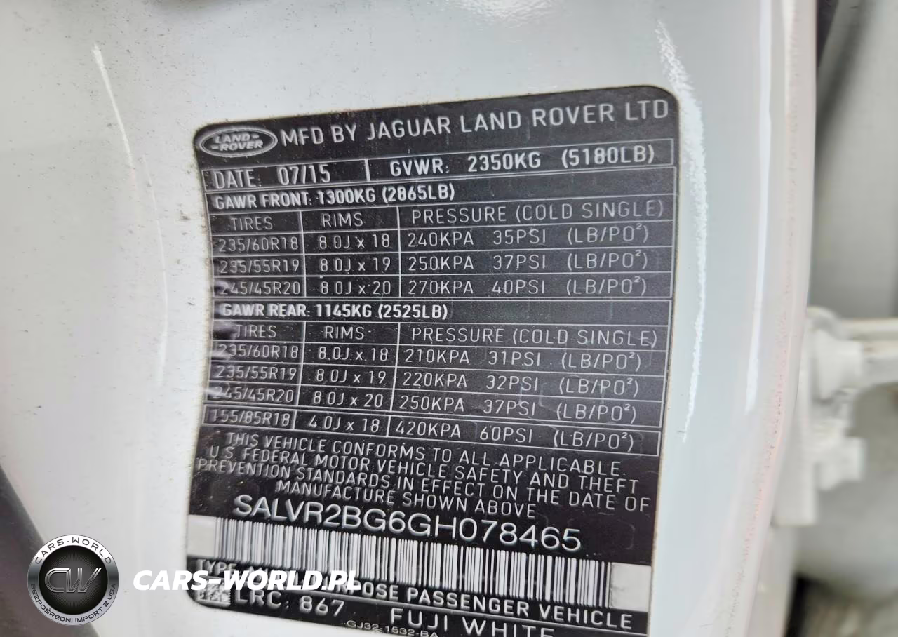 2016 Land Rover Range Rover Evoque Hse VIN:SALVR2BG6GH078465 - 13