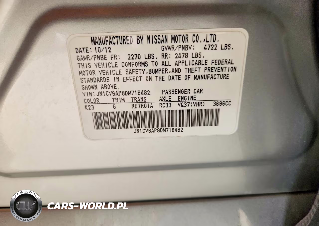 2013 Infiniti G37 Sedan Journey VIN:JN1CV6AP8DM716482 - 12