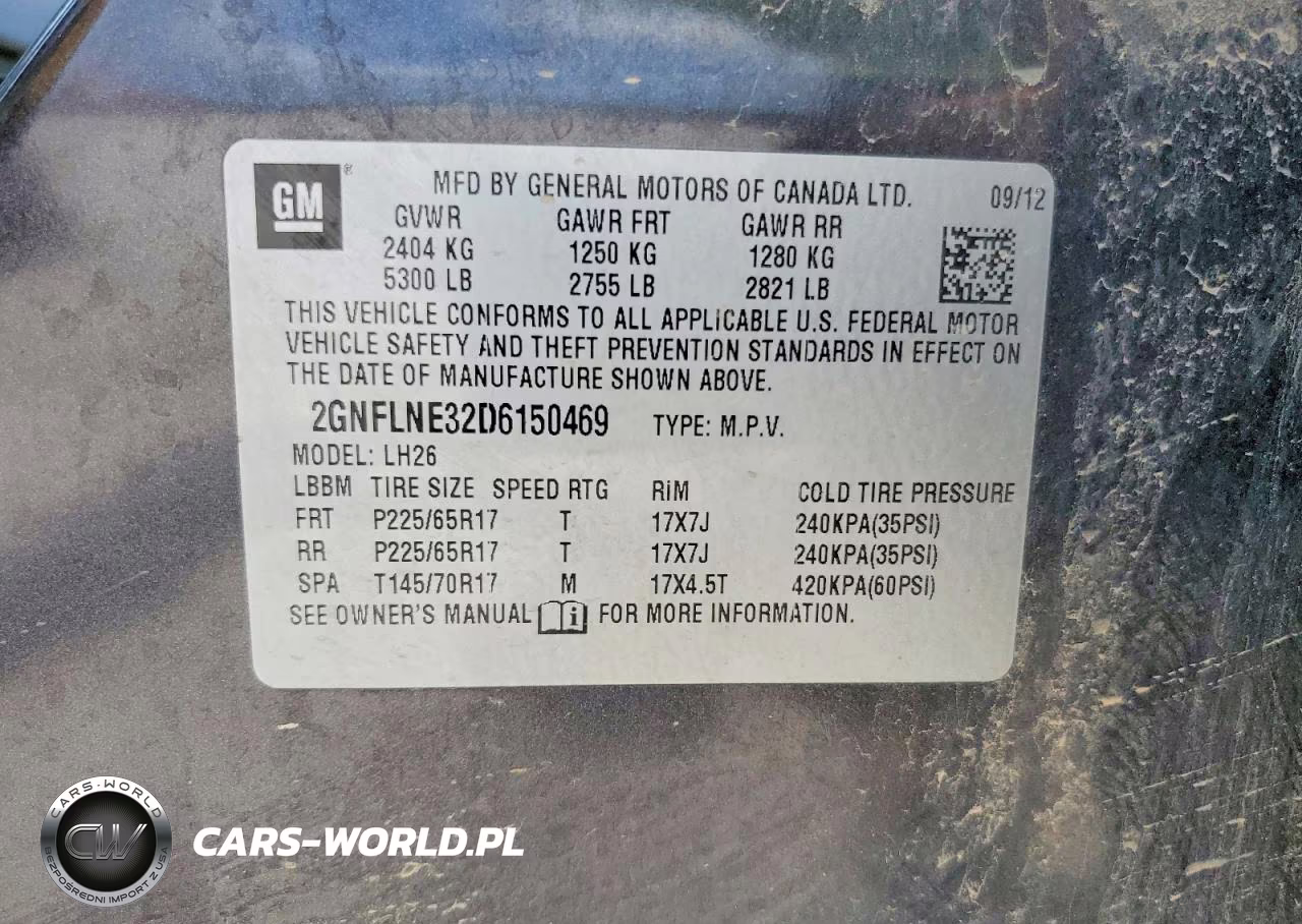 2013 Chevrolet Equinox Lt VIN:2GNFLNE32D6150469 - 12