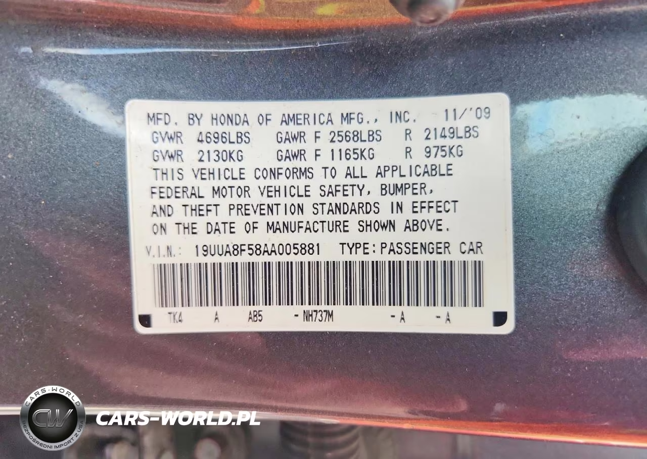 2010 Acura Tl VIN:19UUA8F58AA005881 - 12