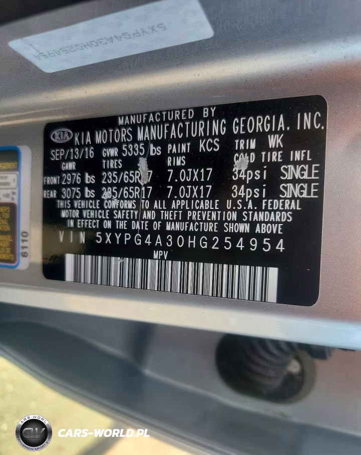2017 Kia Sorento Lx VIN:5XYPG4A30HG254954 - 13