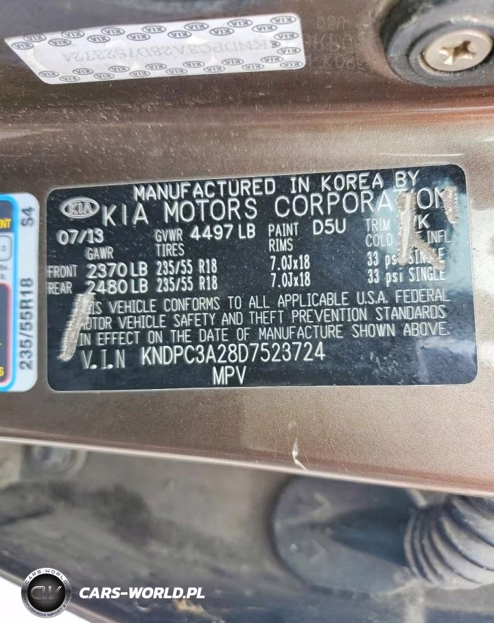 2013 Kia Sportage Ex VIN:KNDPC3A28D7523724 - 13