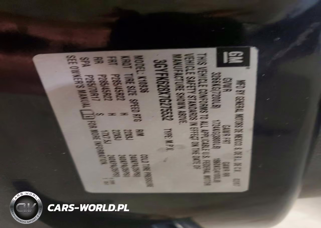 2007 Cadillac Escalade Ext VIN:3GYFK628X7G275532 - 12