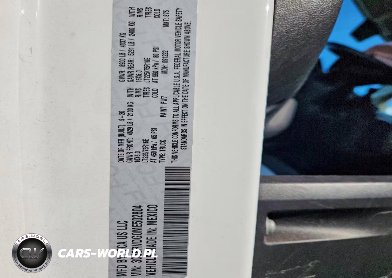 2021 Ram Promaster 2500 2500 High VIN:3C6ERVDG0ME502804 - 12