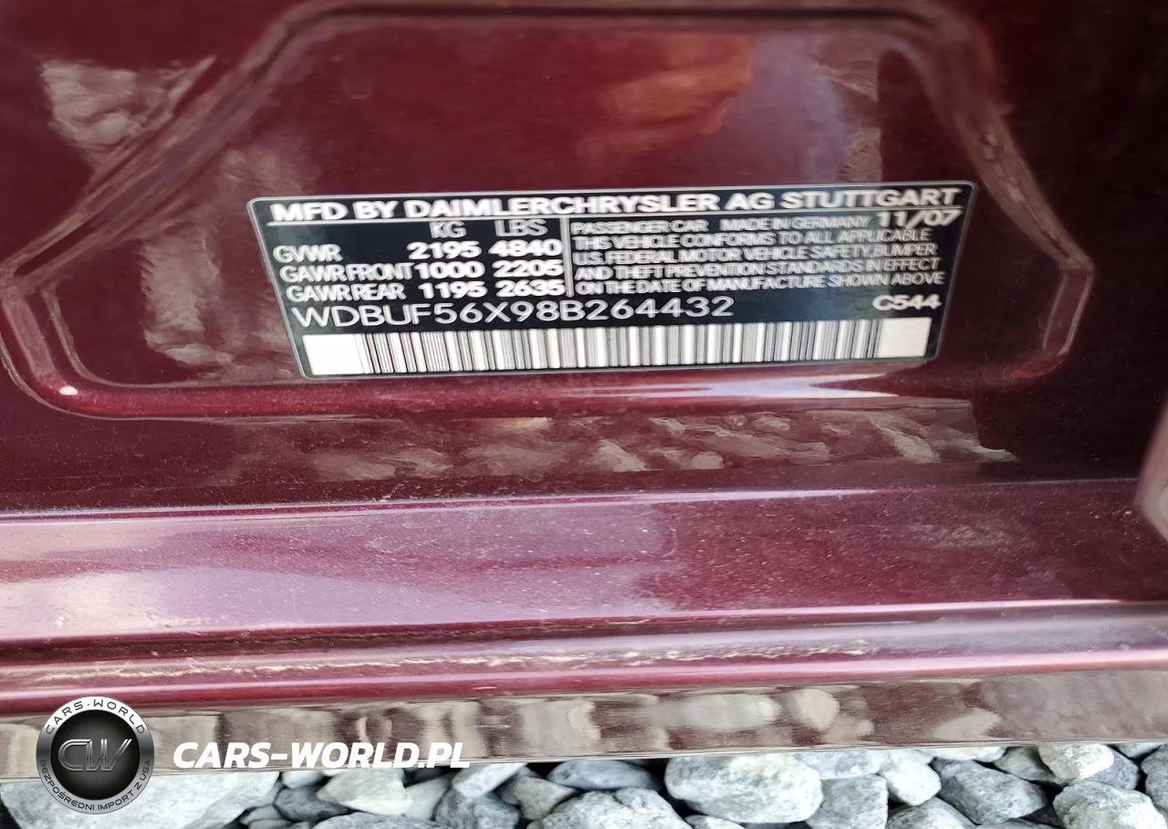2008 Mercedes-Benz E 350 VIN:WDBUF56X98B264432 - 12