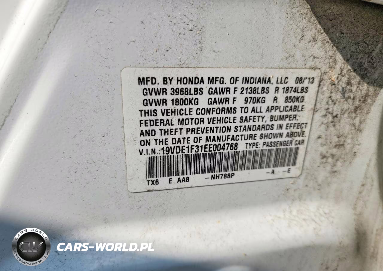 2014 Acura Ilx 20 VIN:19VDE1F31EE004768 - 12