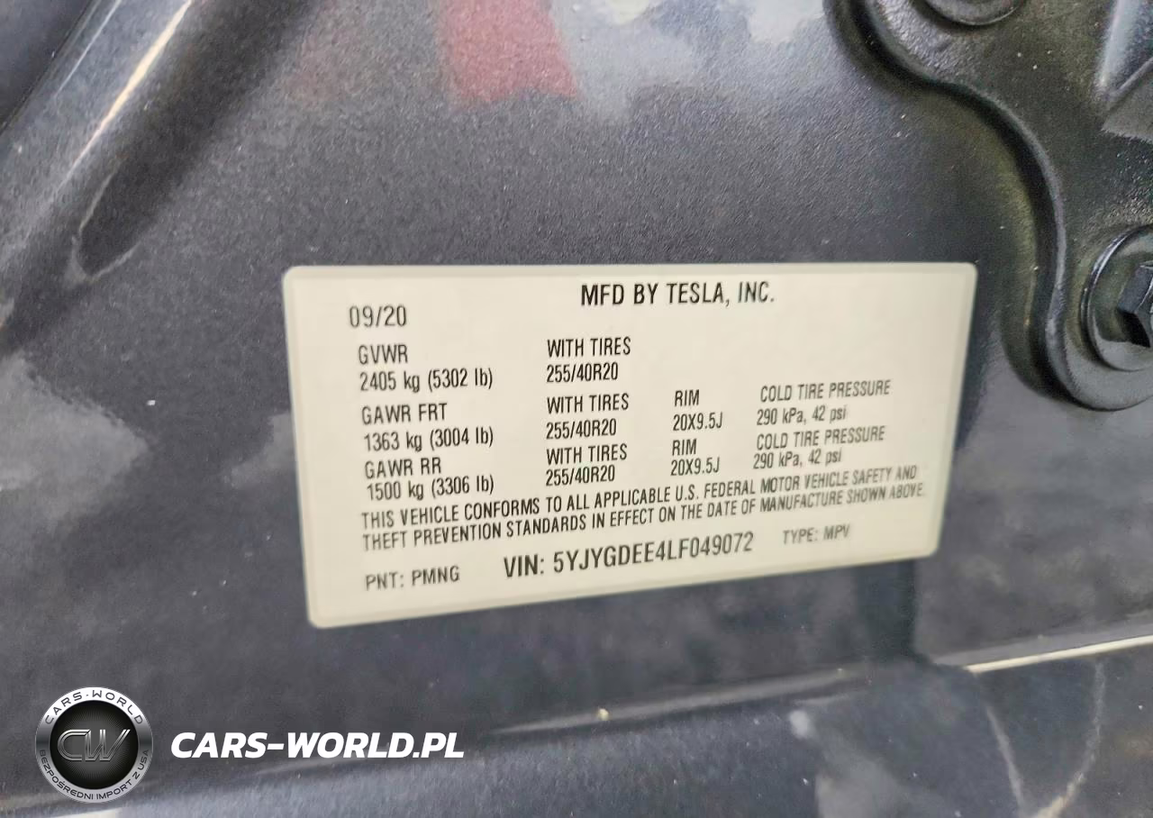 2020 Tesla Model Y VIN:5YJYGDEE4LF049072 - 12