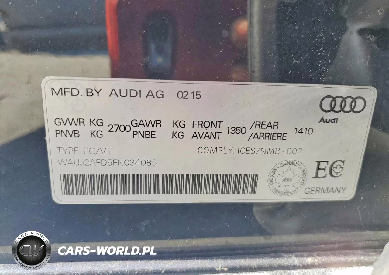 2015 Audi A8 Quattro VIN:WAUJ2AFD5FN034085 - 12