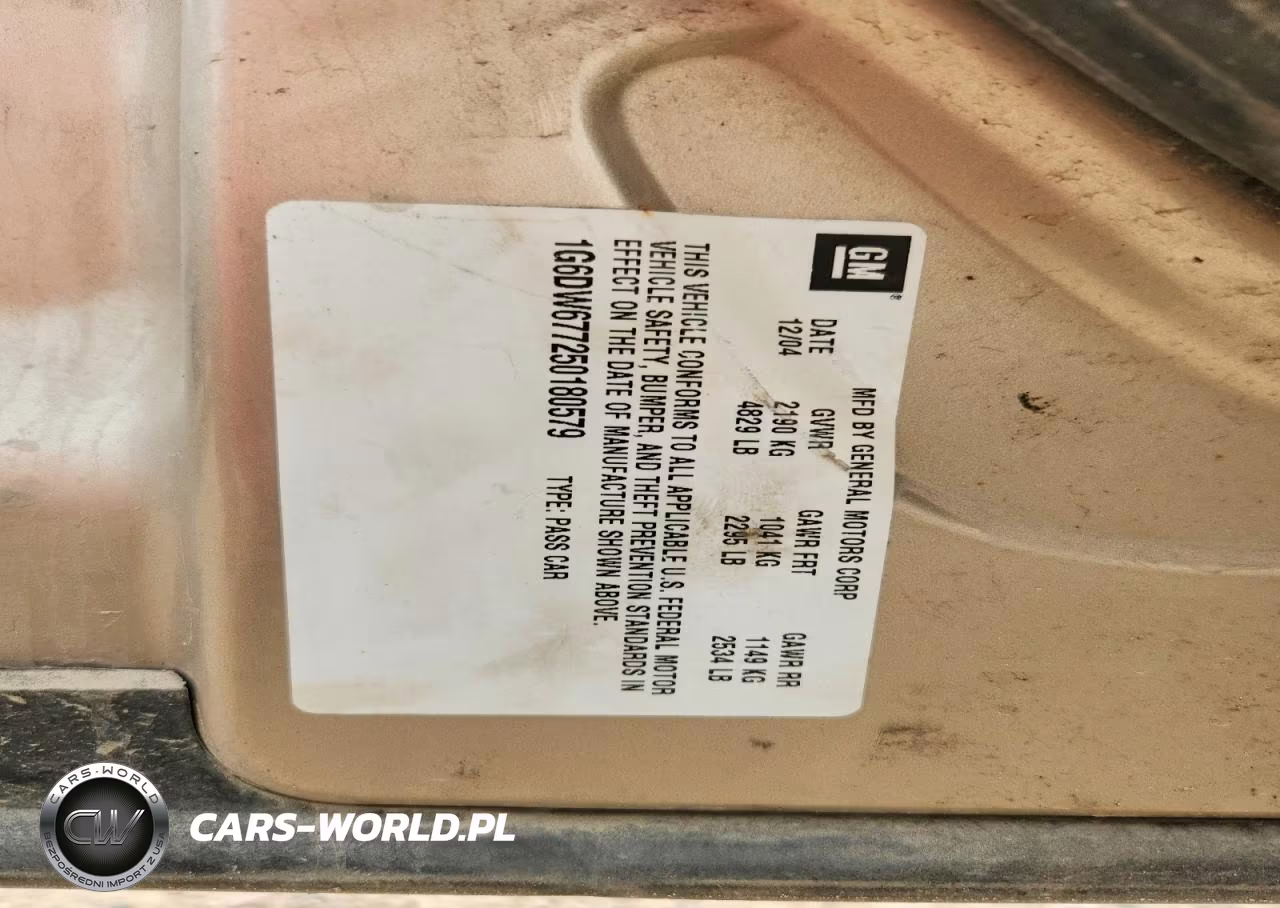2005 Cadillac Sts VIN:1G6DW677250180579 - 12