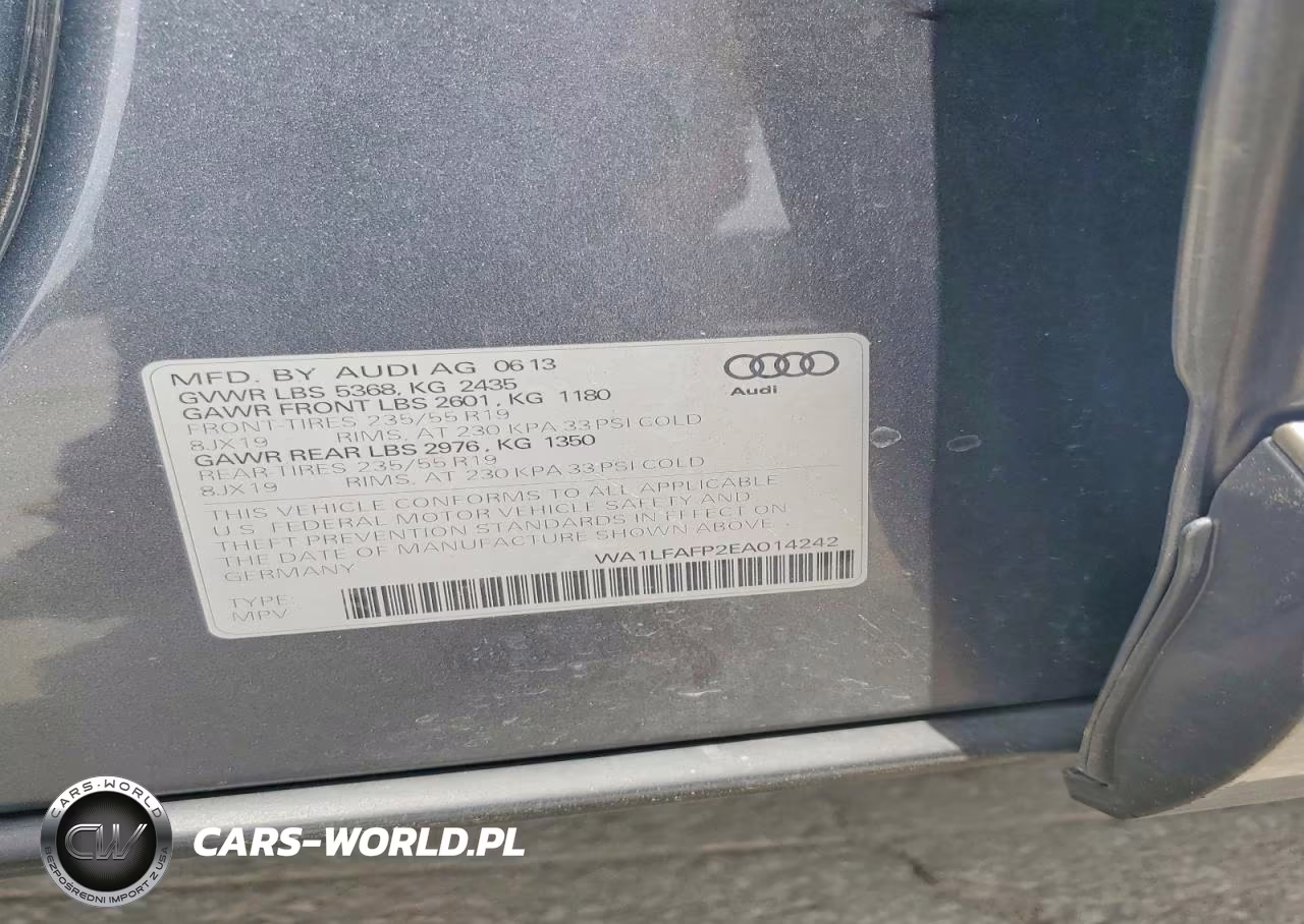 2014 Audi Q5 Premium Plus VIN:WA1LFAFP2EA014242 - 14