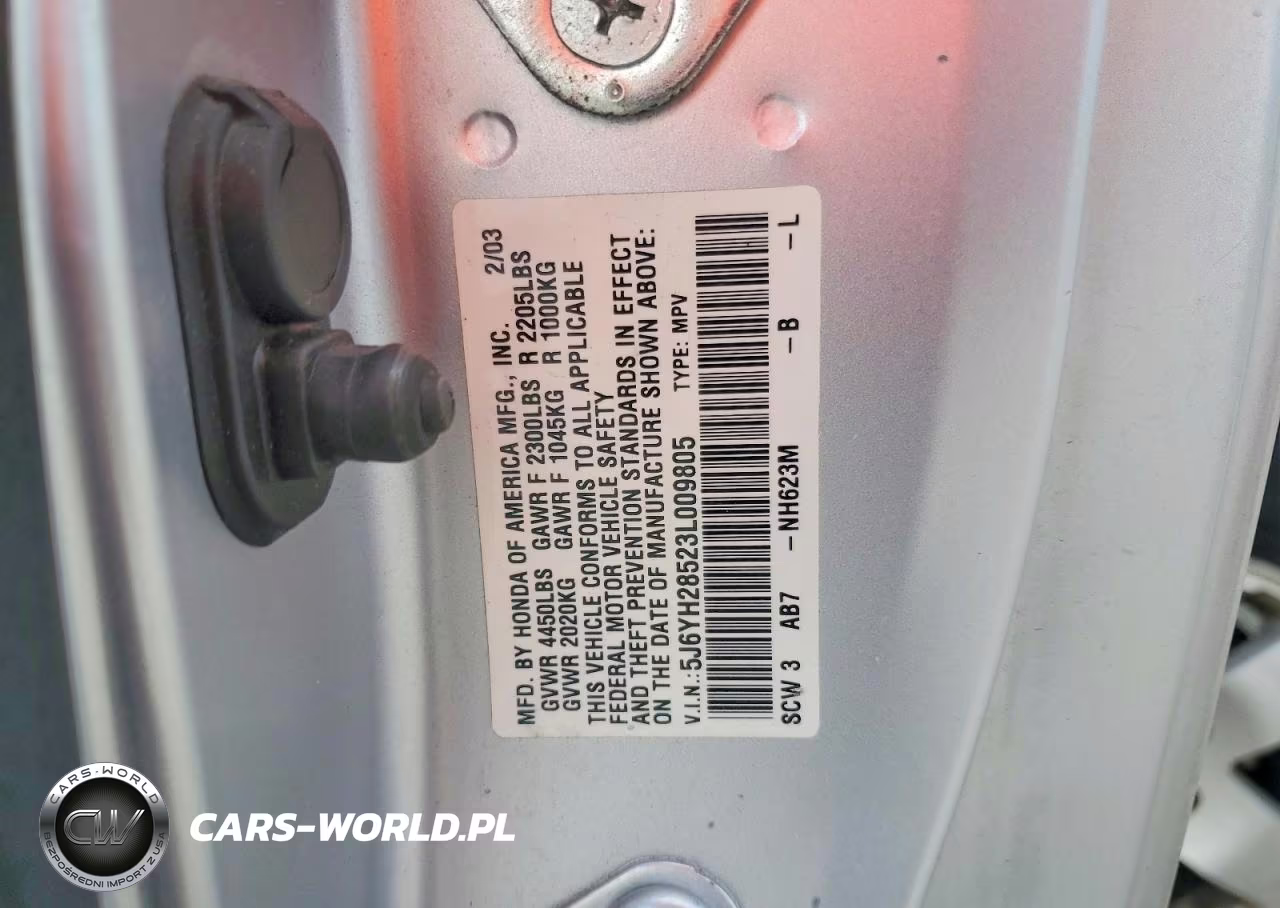 2003 Honda Element Ex VIN:5J6YH28523L009805 - 13