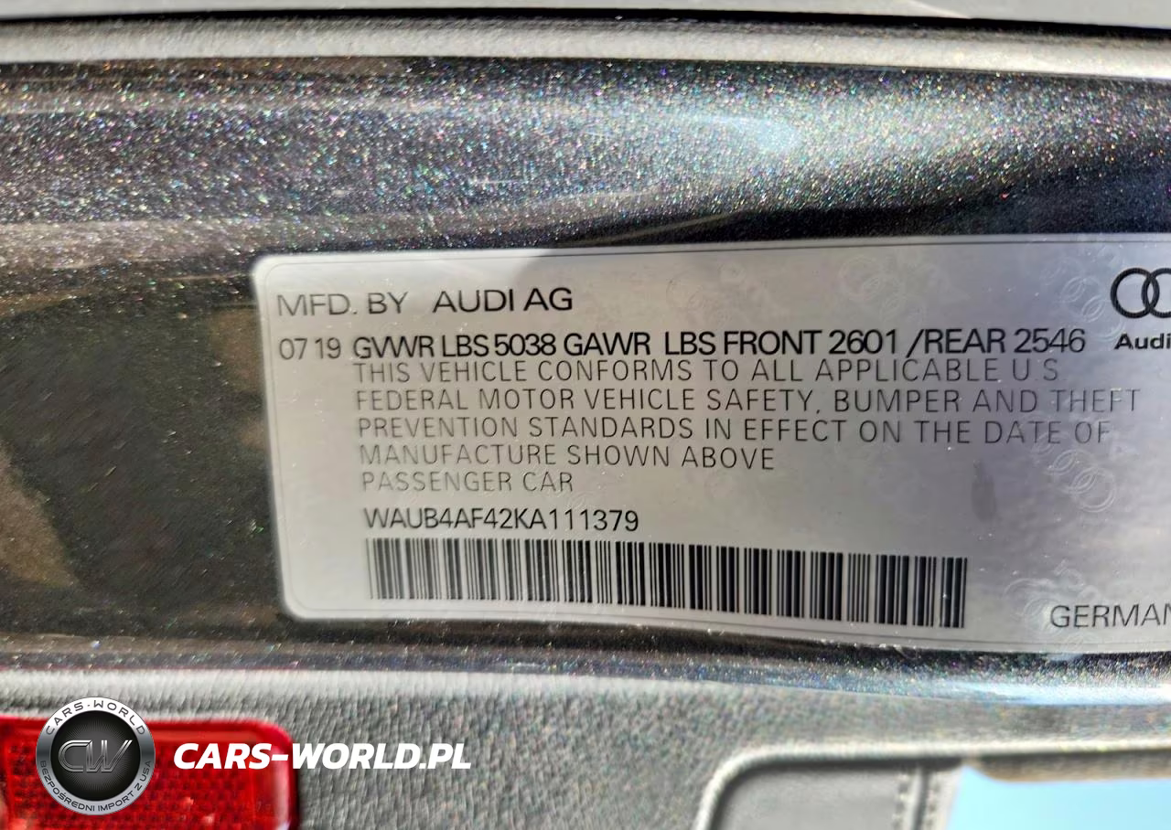 2019 Audi S4 Premium Plus VIN:WAUB4AF42KA111379 - 13