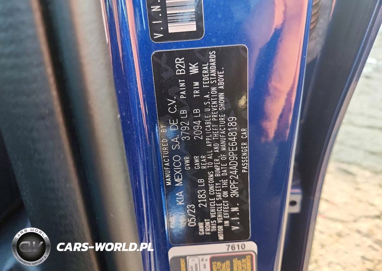 2023 Kia Forte Lxs VIN:3KPF24AD9PE648189 - 12