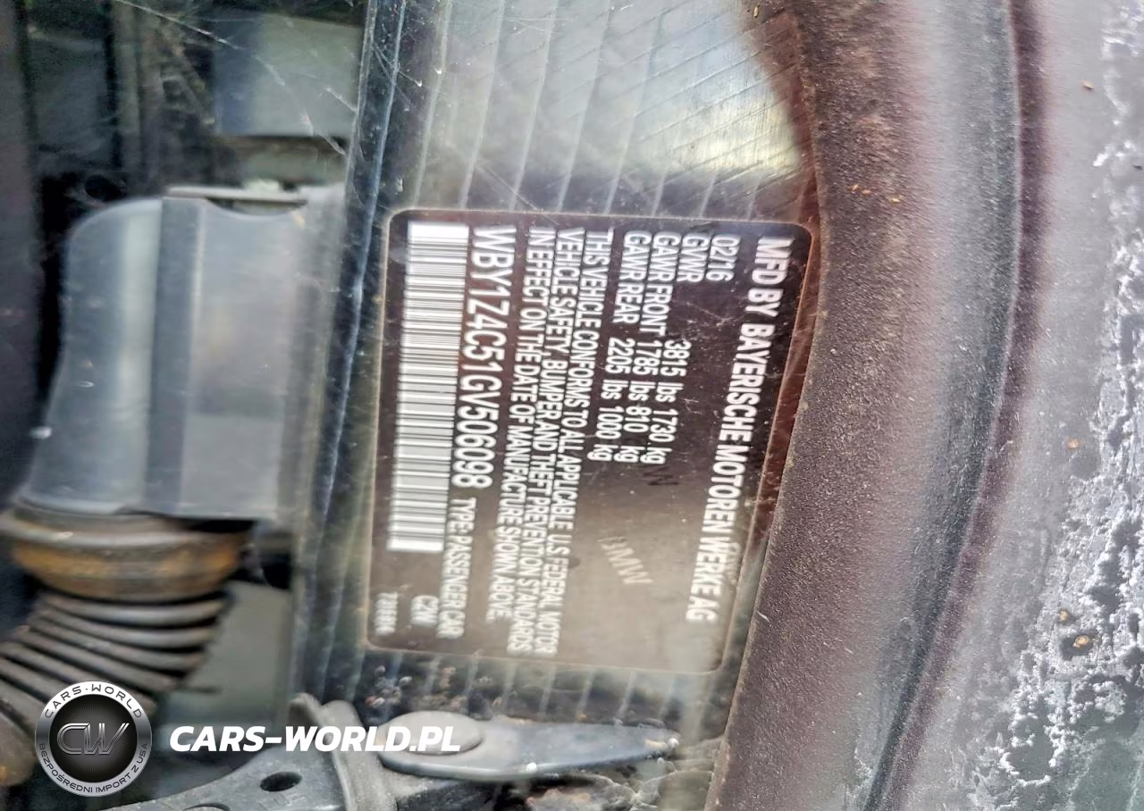 2016 BMW I3 Rex VIN:WBY1Z4C51GV506098 - 13