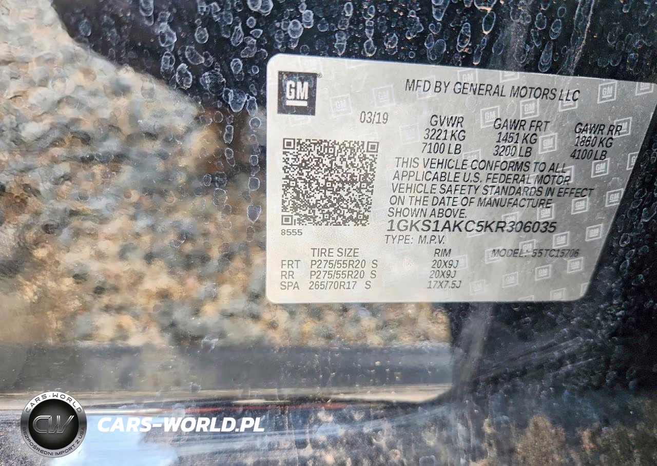 2019 GMC Yukon Sle VIN:1GKS1AKC5KR306035 - 13