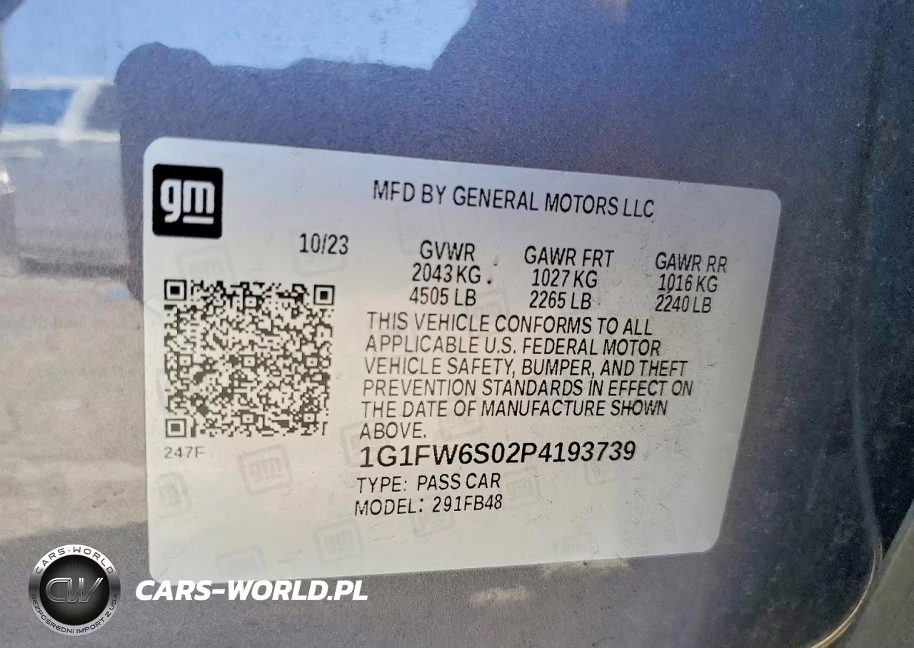 2023 Chevrolet Bolt Ev 1Lt VIN:1G1FW6S02P4193739 - 12