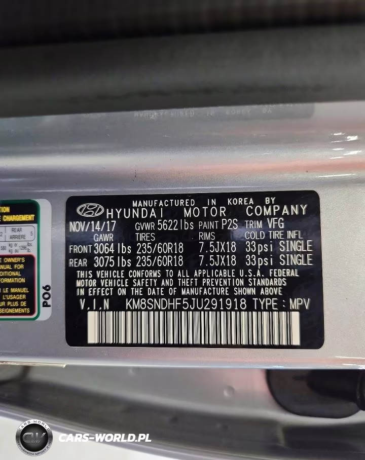 2018 Hyundai Santa Fe Se VIN:KM8SNDHF5JU291918 - 13