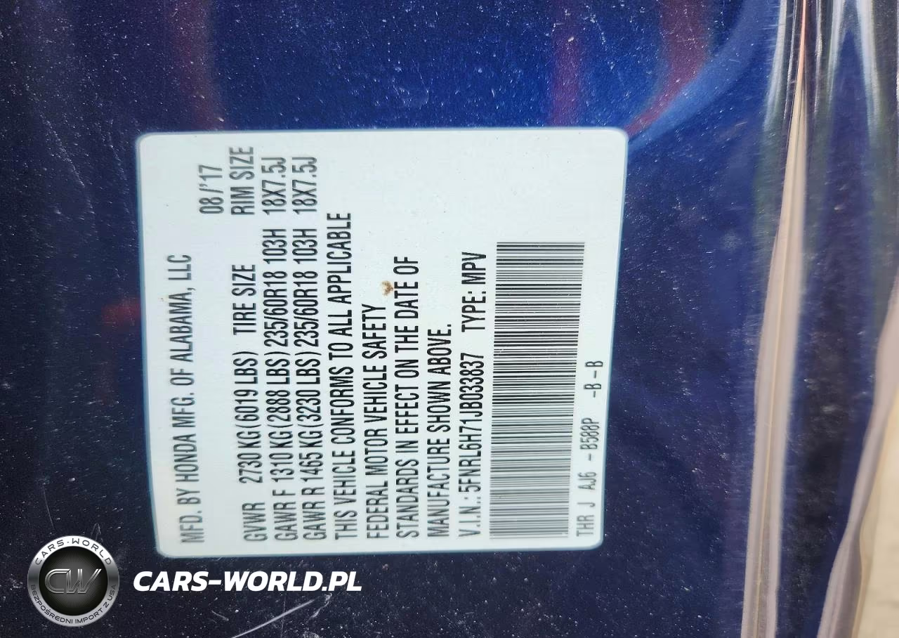 2018 Honda Odyssey Exl VIN:5FNRL6H71JB033837 - 14