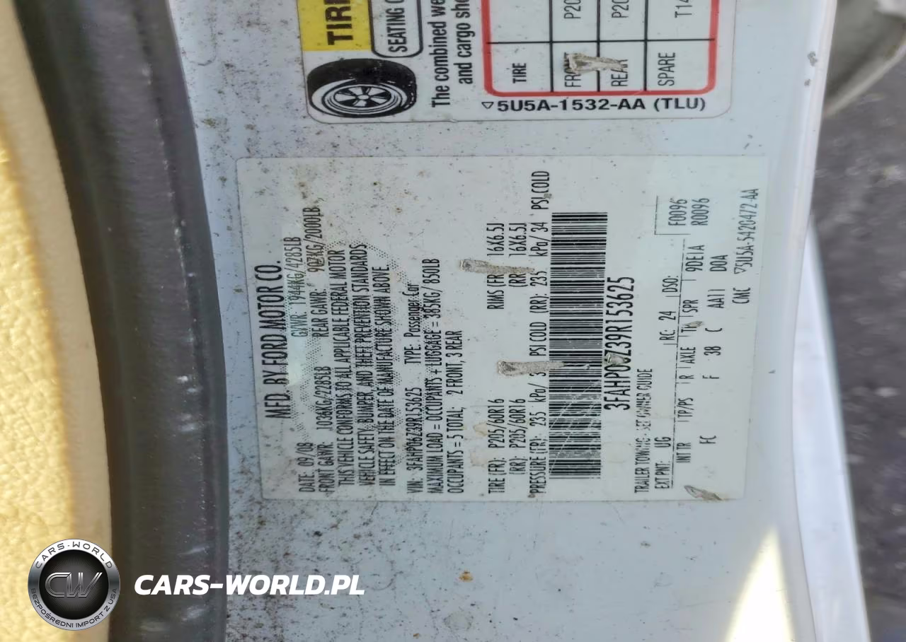2009 Ford Fusion S VIN:3FAHP06Z39R153625 - 12