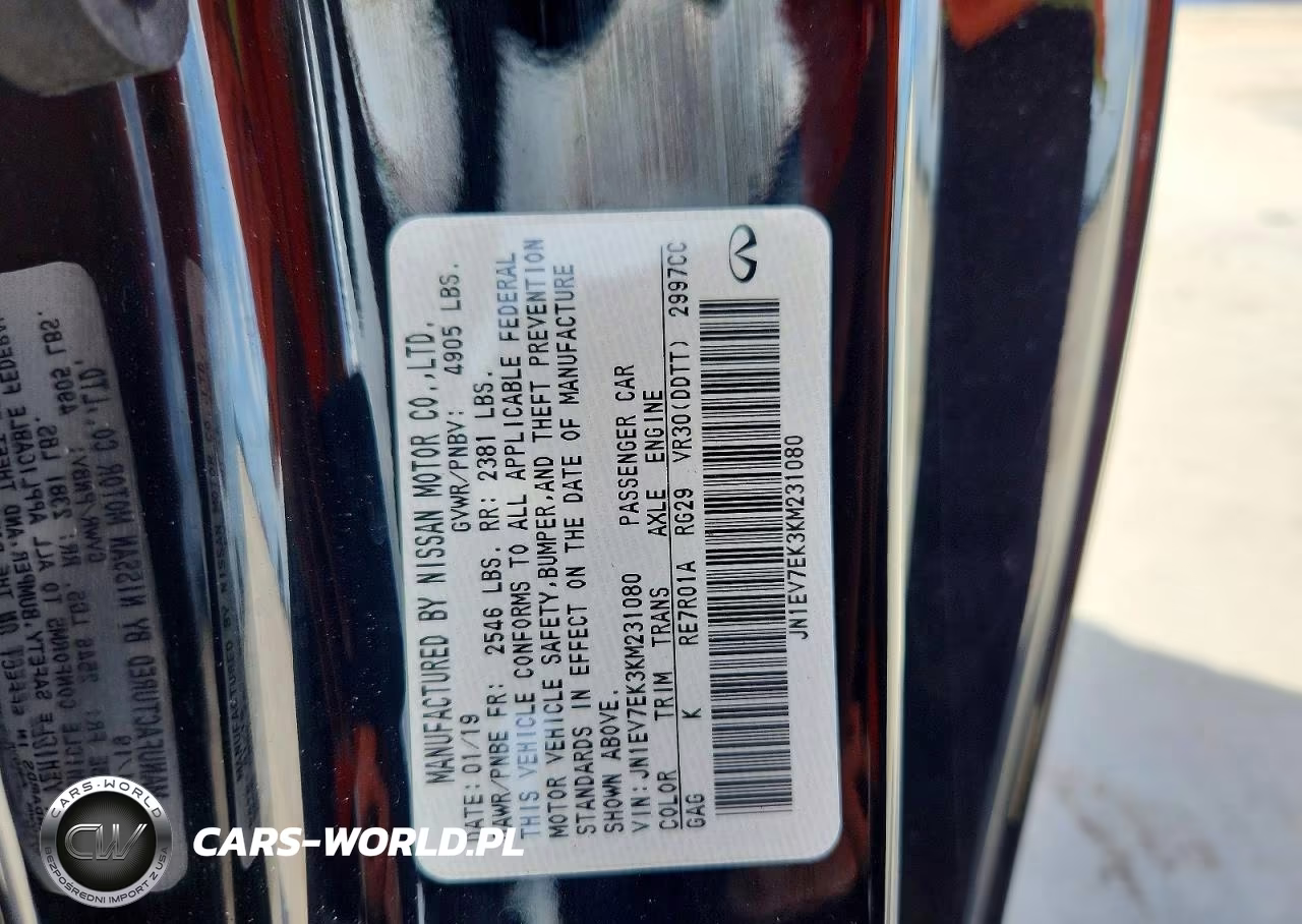 2019 Infiniti Q60 3.0T Luxe VIN:JN1EV7EK3KM231080 - 12