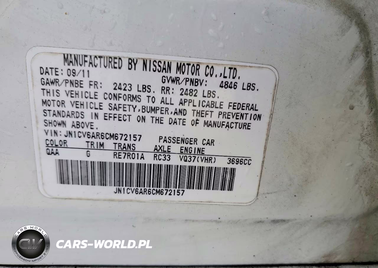 2012 Infiniti G37 Sedan X VIN:JN1CV6AR6CM672157 - 13
