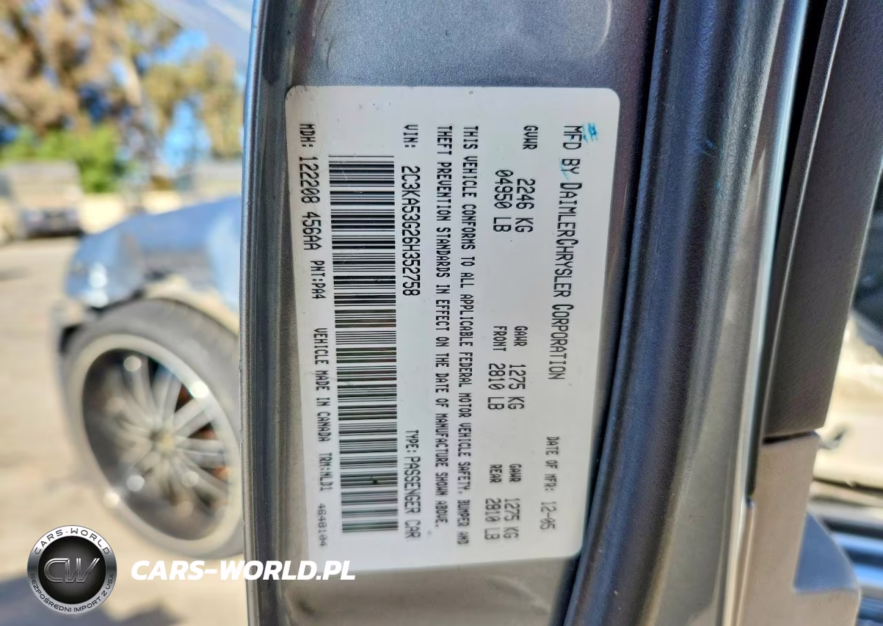 2006 Chrysler 300 Touring VIN:2C3KA53G26H352758 - 12