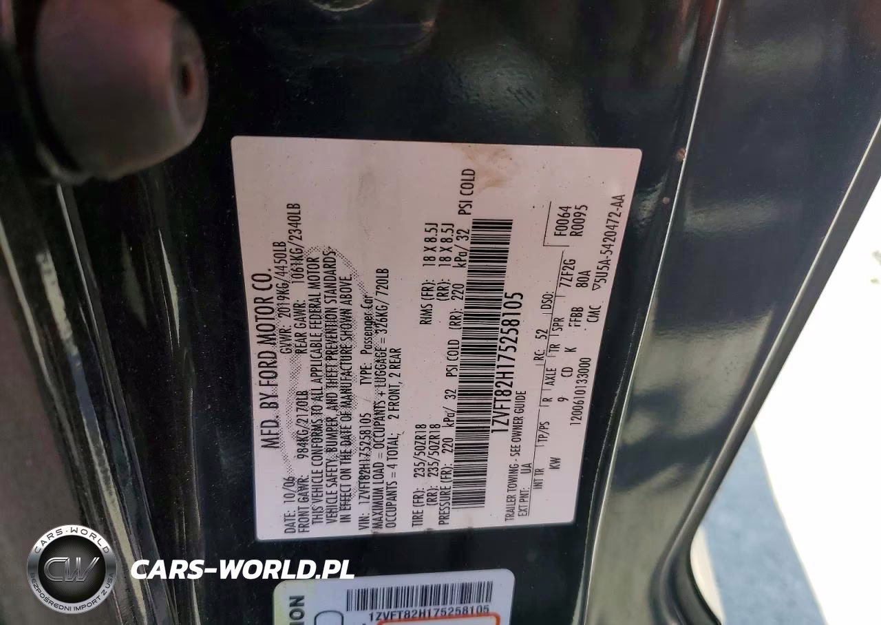 2007 Ford Mustang Gt VIN:1ZVFT82H175258105 - 12