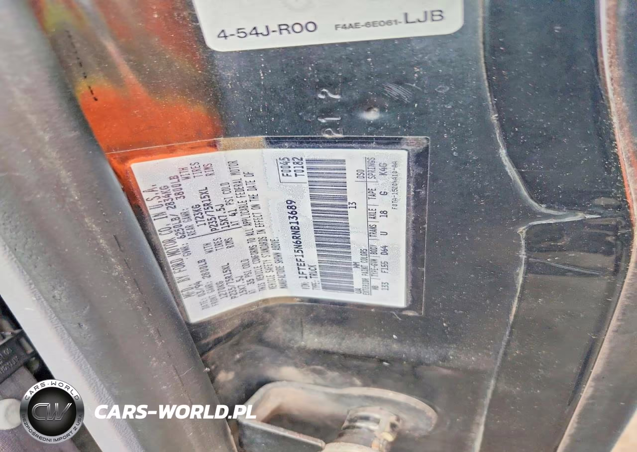 1994 Ford F150 VIN:1FTEF15N6RNB13689 - 12