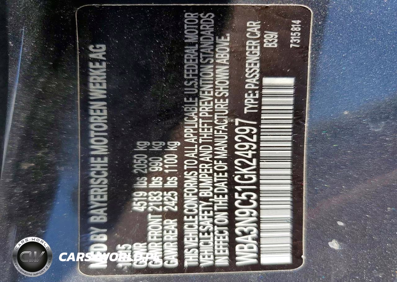 2016 BMW 428 Xi VIN:WBA3N9C51GK249297 - 12