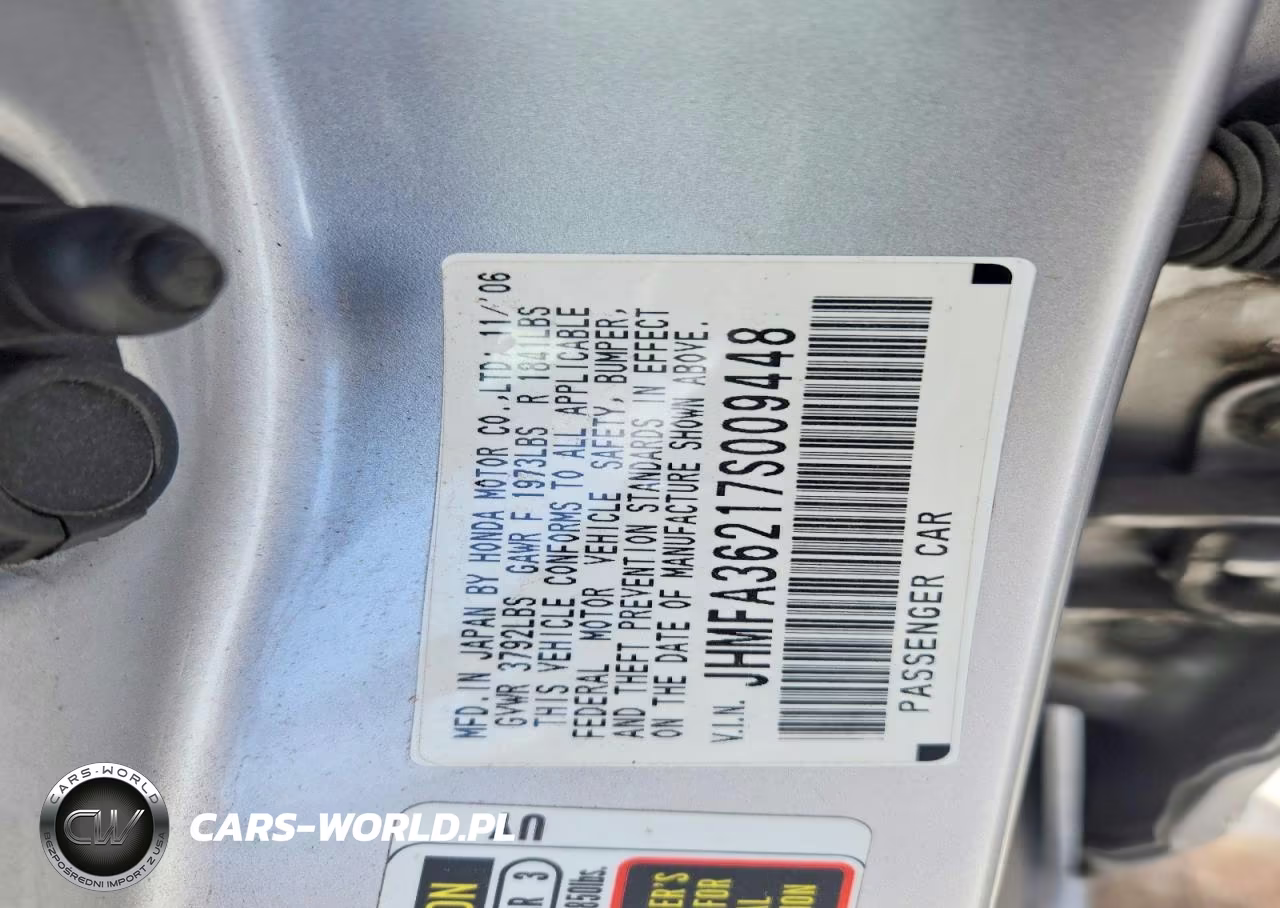 2007 Honda Civic Hybrid VIN:JHMFA36217S009448 - 13